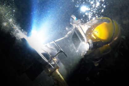 Underwater welding shows what a welder is made of