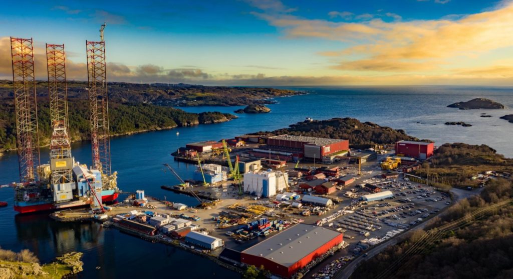 This is an image about Aker Solutions buildings in Egersund.